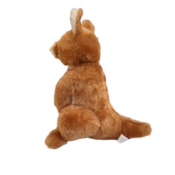 Kangaroo Brown Red 11" Baby Young Stuffed Animal Toy Plush by Goffa - Picture 4 of 7
